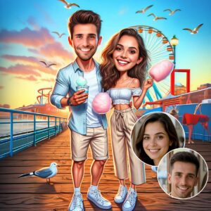 Custom Couple Caricature