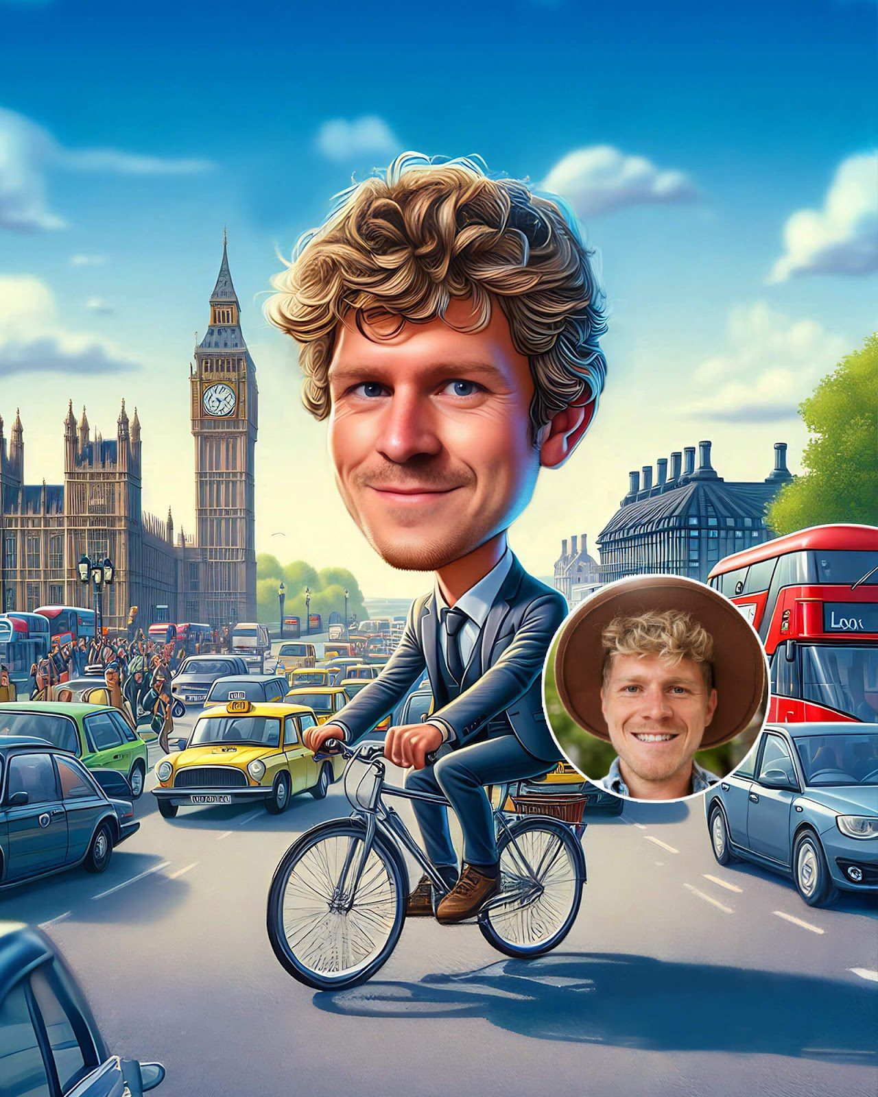 Custom single caricature